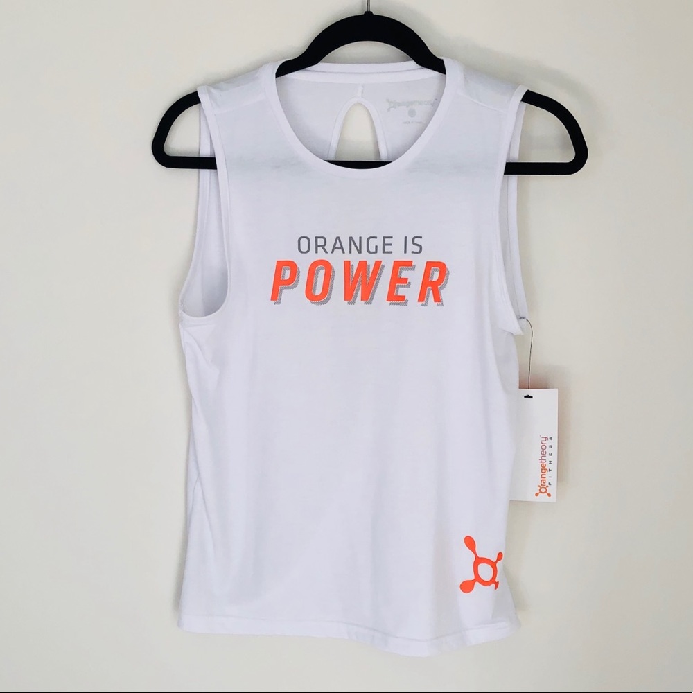 Orangetheory Orange is Power Tank Top NWT